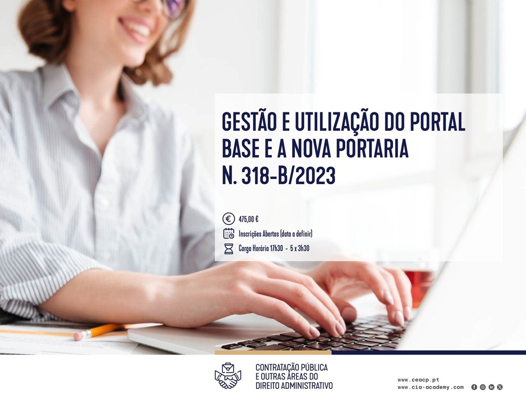 Gestão e Utilização do Portal Base e a Nova Portaria n.º 318-B/2023