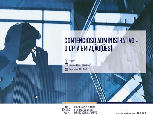 Contencioso Administrativo - o CPTA em Ação(ões)