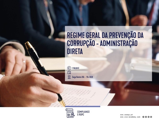 Regime Geral da Prevenção da Corrupção - Administração Direta